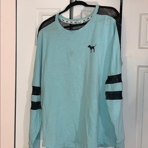 Light Blue Victoria Secret Pink Long Sleeve